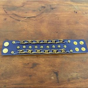 Purple& gold colored bracelet